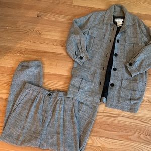 Vintage Yves St Laurent houndstooth pantsuit 10